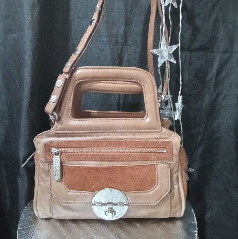 ‼️L👀K‼️ 🤑QUICK SALE🤑  MIMCO BROWN PURSE HANDBAG IN EXC.COND.  INSIDE & OUT - Picture 3 of 11